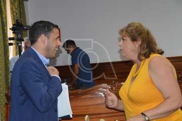 Incidente al final del Pleno ordinario de julio de 2019 (Foto TA)